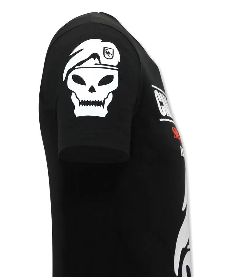 CAMISETAS HOMBRE CALL OF DUTY  NEGRO